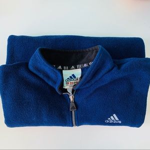 vintage adidas fleece quarter zip